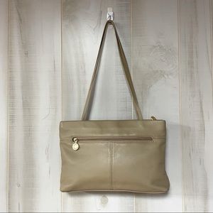 Women's Beige Leather Shoulder Bag